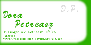 dora petreasz business card